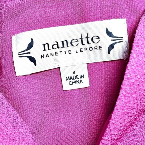 NANETTE LEPORE Pink Strappy Tiered Midi Dress, Size 4 - Picture 5 of 10